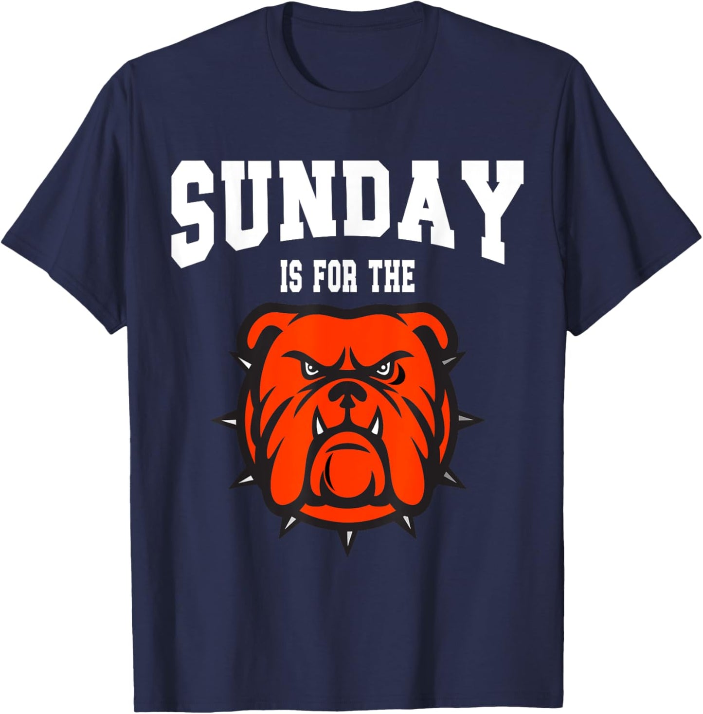 Sunday is for the Bone Yard Dawgs, Cleveland Game Day T-Shirt - T-Shirt | Navy