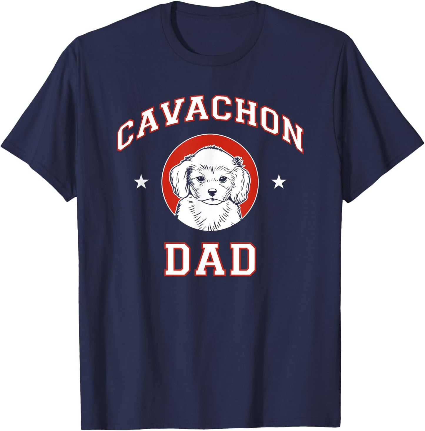 Cavachon Dad Dog Father Women Kids T-Shirt - T-Shirt | Navy