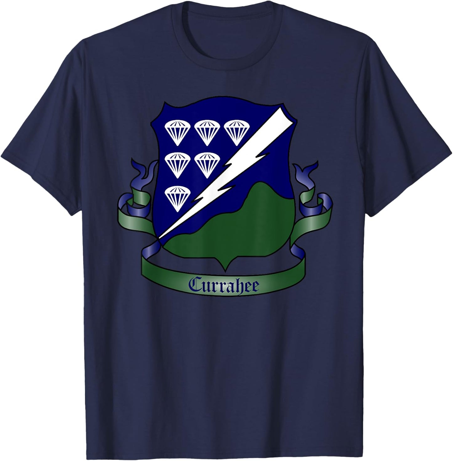 101st Airborne - 506th PIR DUI - Currahee centered T-Shirt - T-Shirt | Navy