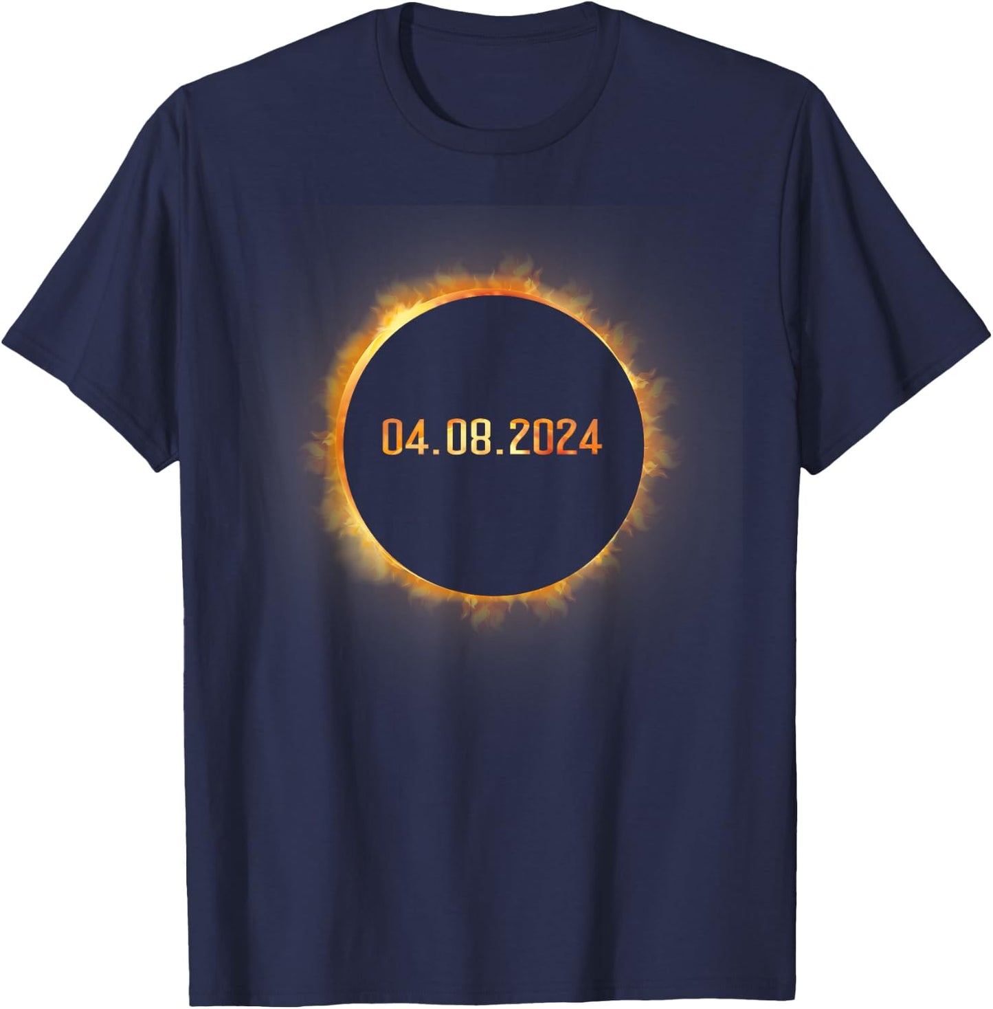 Totality 04.08.24 Total Solar Eclipse April 8 2024 Eclipse T-Shirt - T-Shirt | Navy