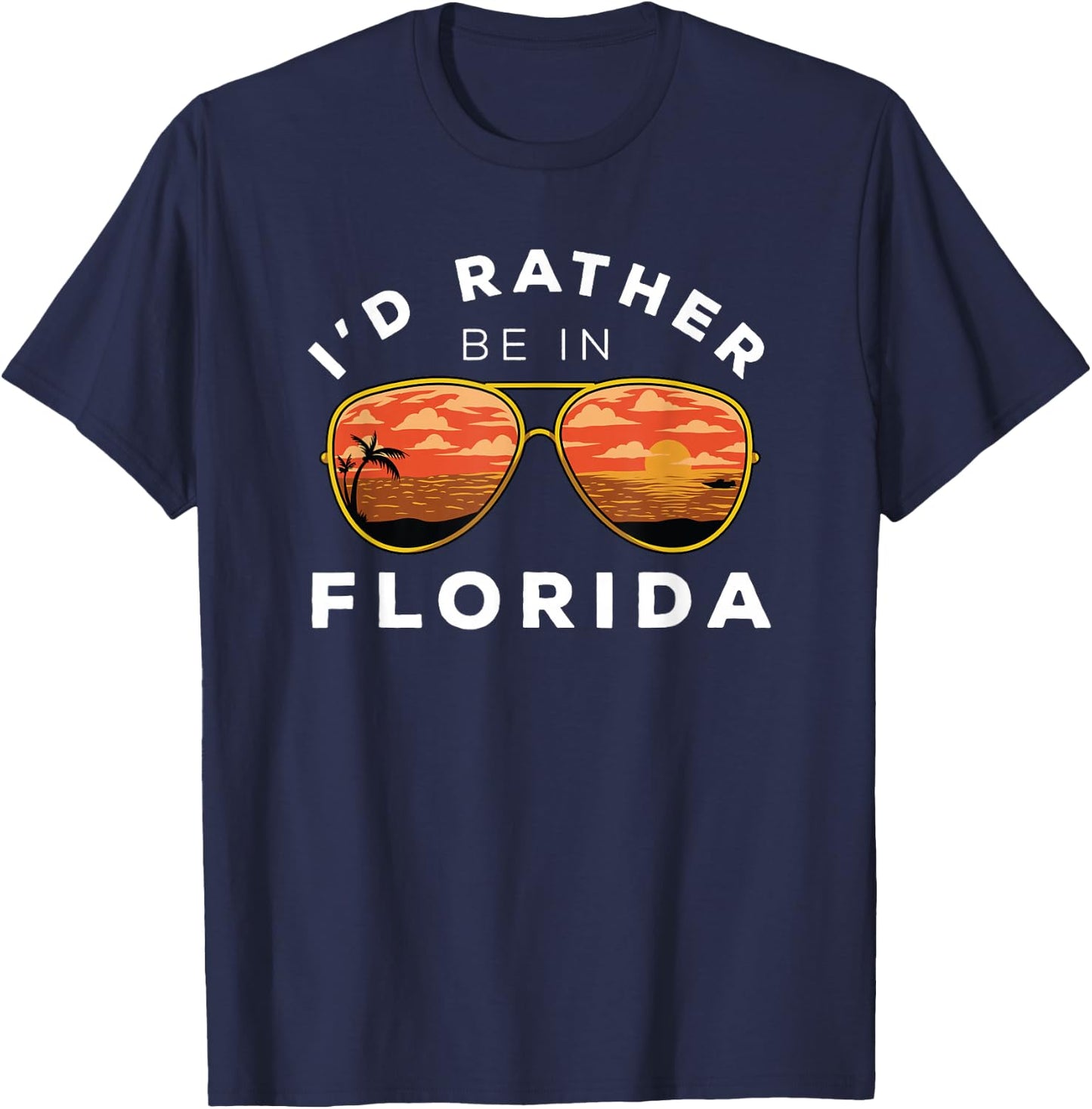 I'd Rather Be In Florida T-Shirt - T-Shirt | Navy