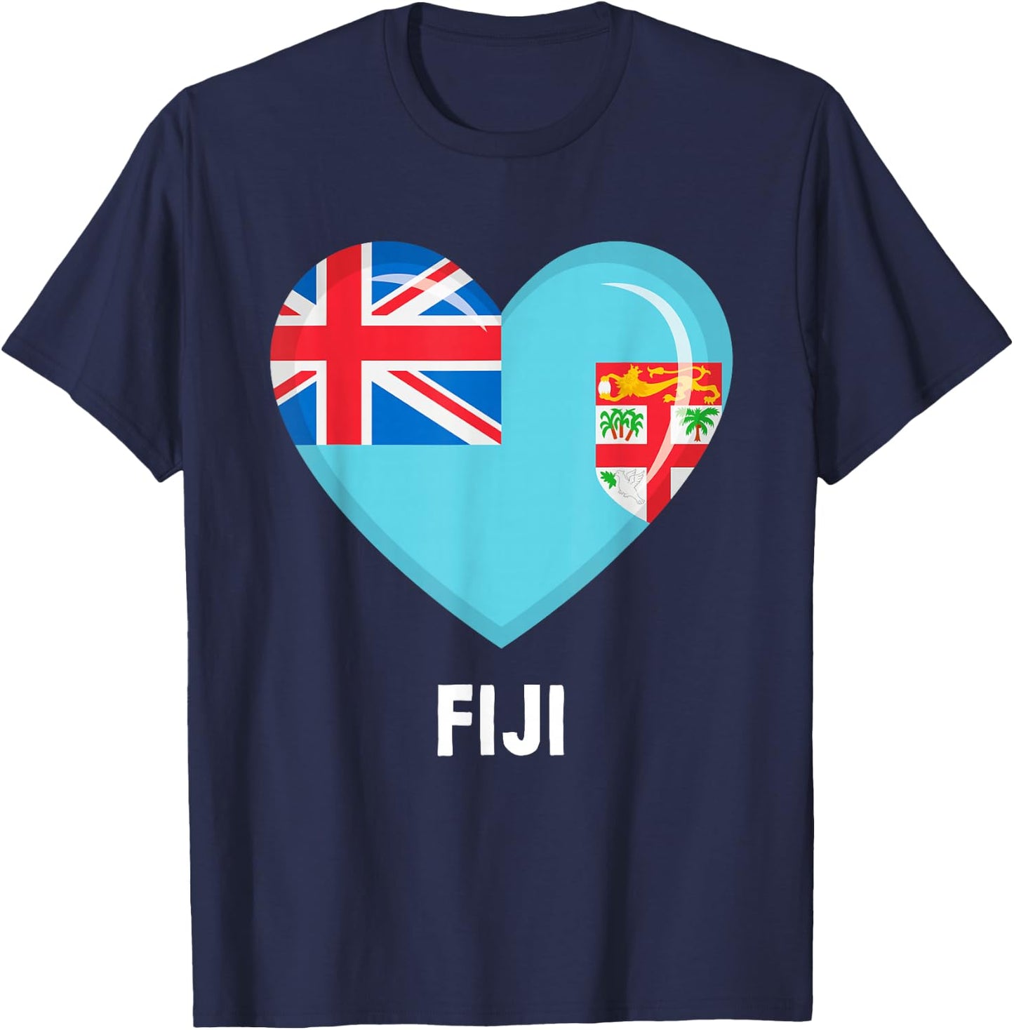 Fiji Flag Jersey | Fiji T-Shirt - T-Shirt | Navy