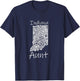 Indiana Aunt Family Mother Mandala Indiana T-Shirt - T-Shirt | Navy