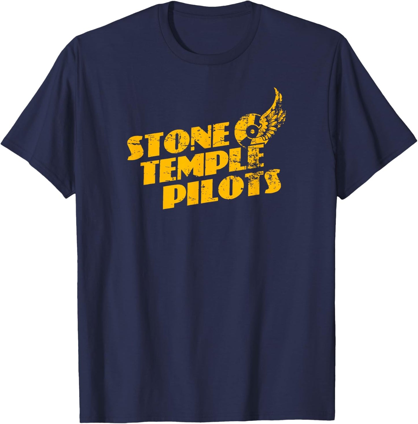 Stone Temple Pilots - Tire Wings Logo T-Shirt - T-Shirt | Navy