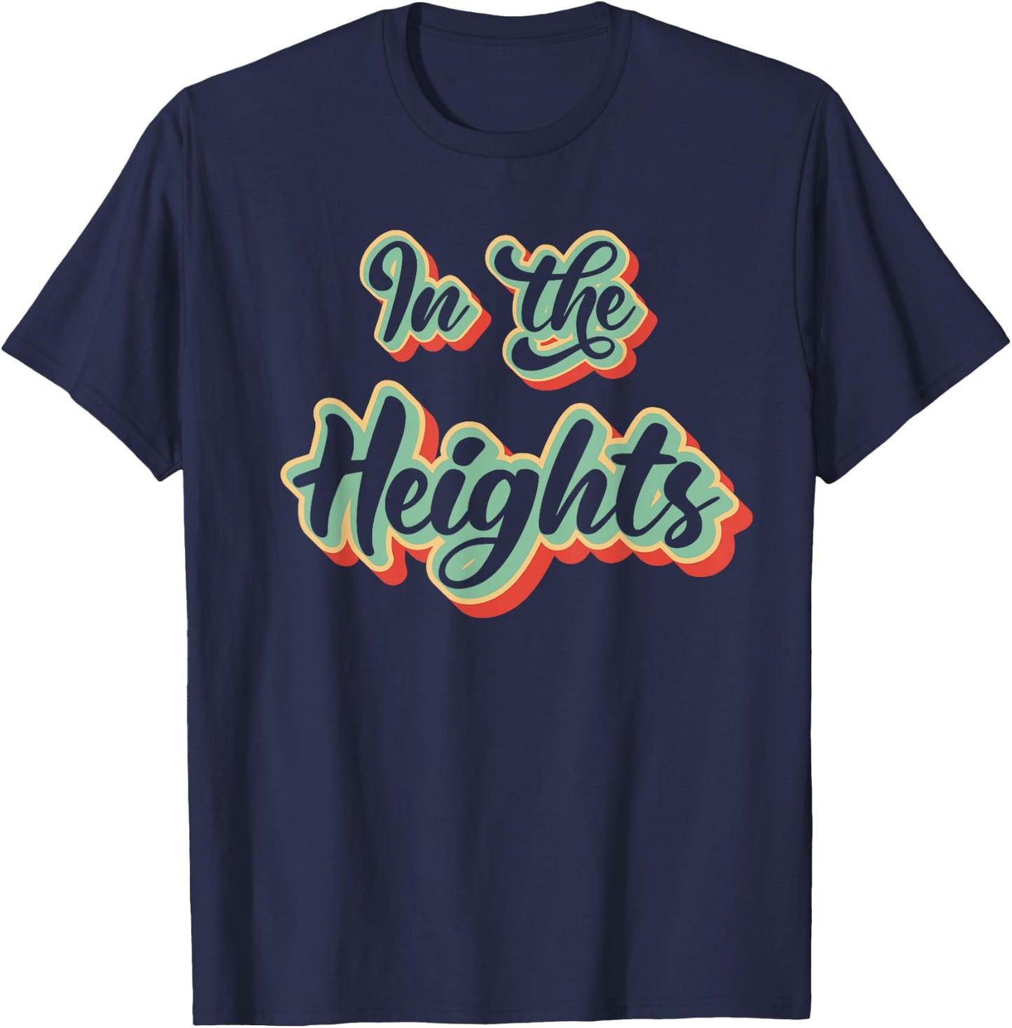 In New York the Washington Heights Black Adult T-Shirt - T-Shirt | Navy