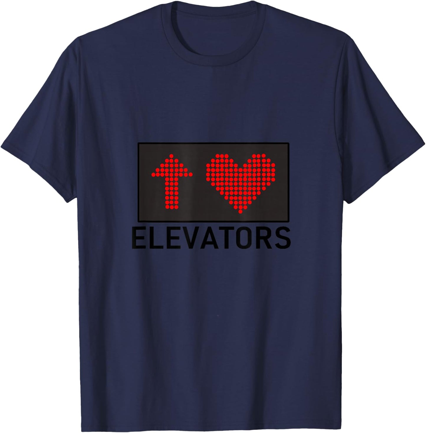 I Love Elevators T-Shirt - T-Shirt | Navy