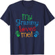 Kids My Grammy Loves Me Grandson T-Shirt - T-Shirt | Navy