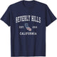 Beverly Hills California CA Vintage American Flag Design Kids Men T-Shirt - T-Shirt | Navy