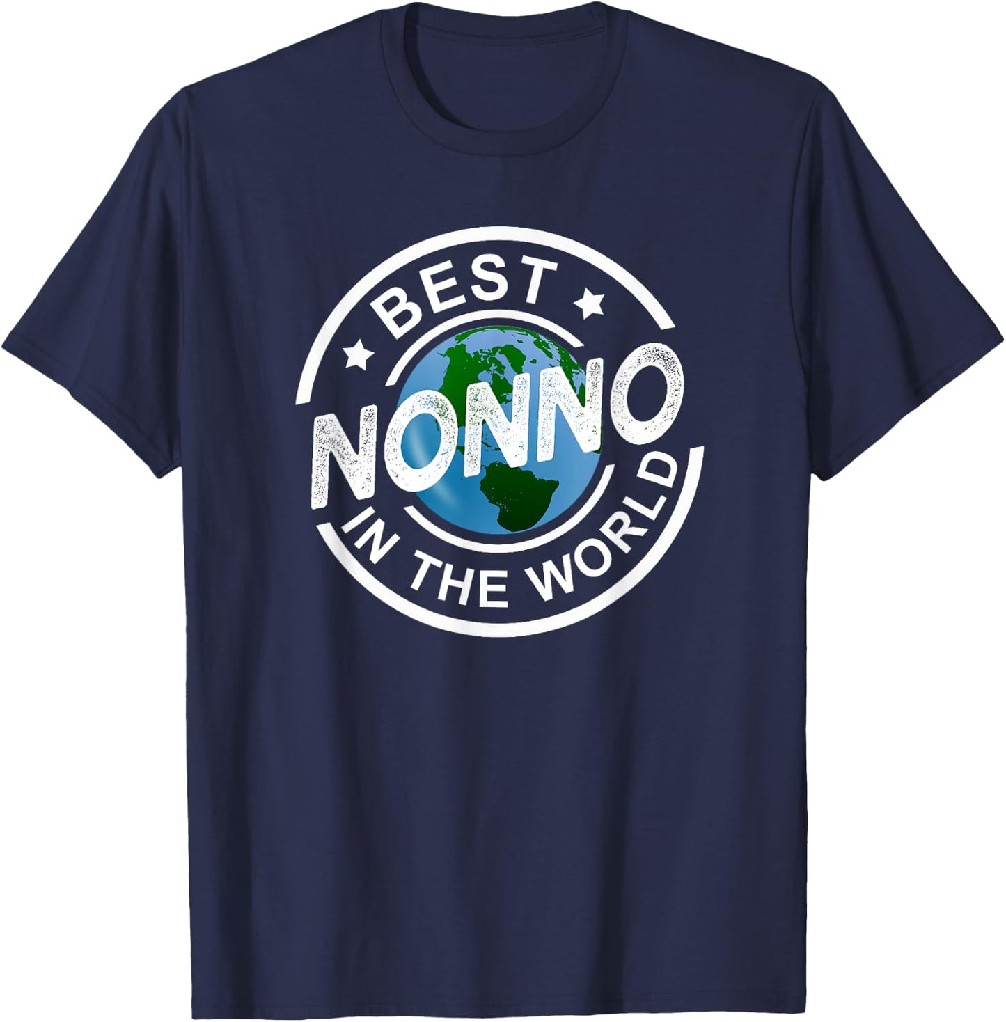 Best Nonno In The World Funny Italian Grandpa Gift T-Shirt - T-Shirt | Navy