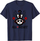 Skelanimals Marcy The Monkey All Heart Sugar Skull Floral T-Shirt - T-Shirt | Navy