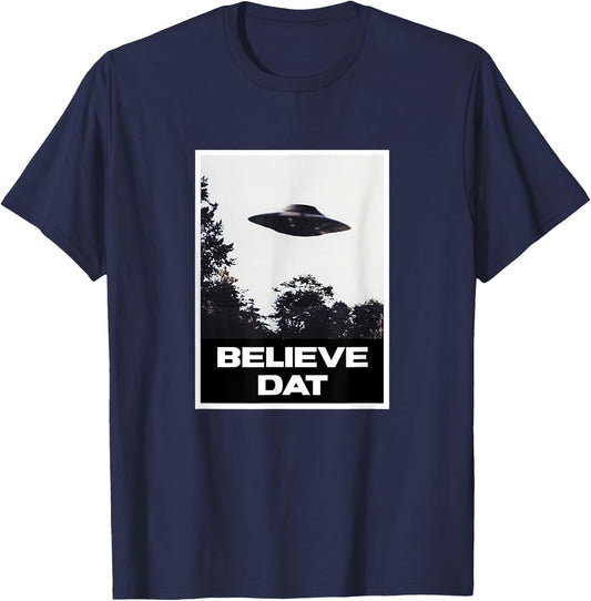 Believe Dat UFO T-Shirt - T-Shirt | Navy