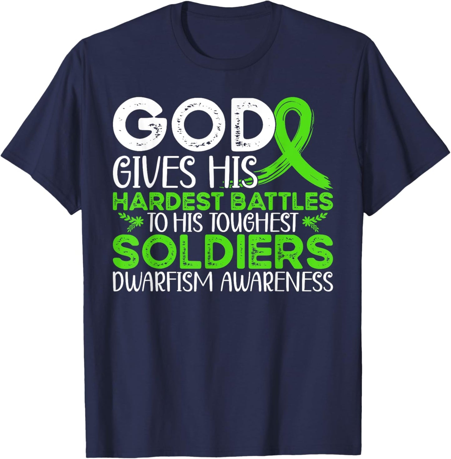 Dwarfism Warrior Support Dwarfism Awareness T-Shirt - T-Shirt | Navy