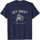 Key West Florida Mermaid Conch Republic Fishing Gift T-Shirt - T-Shirt | Navy