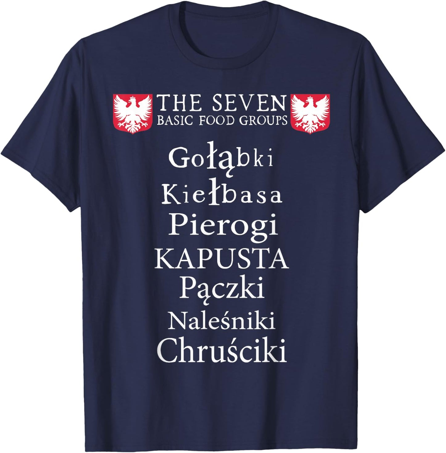 Polish Poland Polska Pierogi T-Shirt - T-Shirt | Navy