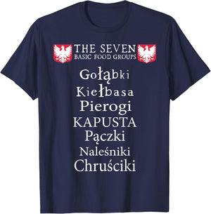 Polish Poland Polska Pierogi T-Shirt - T-Shirt | Navy