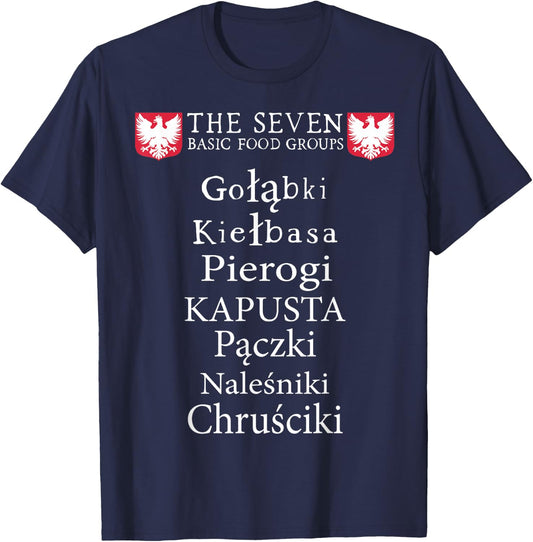 Polish Poland Polska Pierogi T-Shirt - T-Shirt | Navy