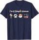 I'm A Simple Woman Jesus Dog Coffee Sewing T-Shirt - T-Shirt | Navy