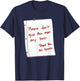 Please Don't Give This Man Any Beer Thank You His Spouse T-Shirt - T-Shirt | Navy