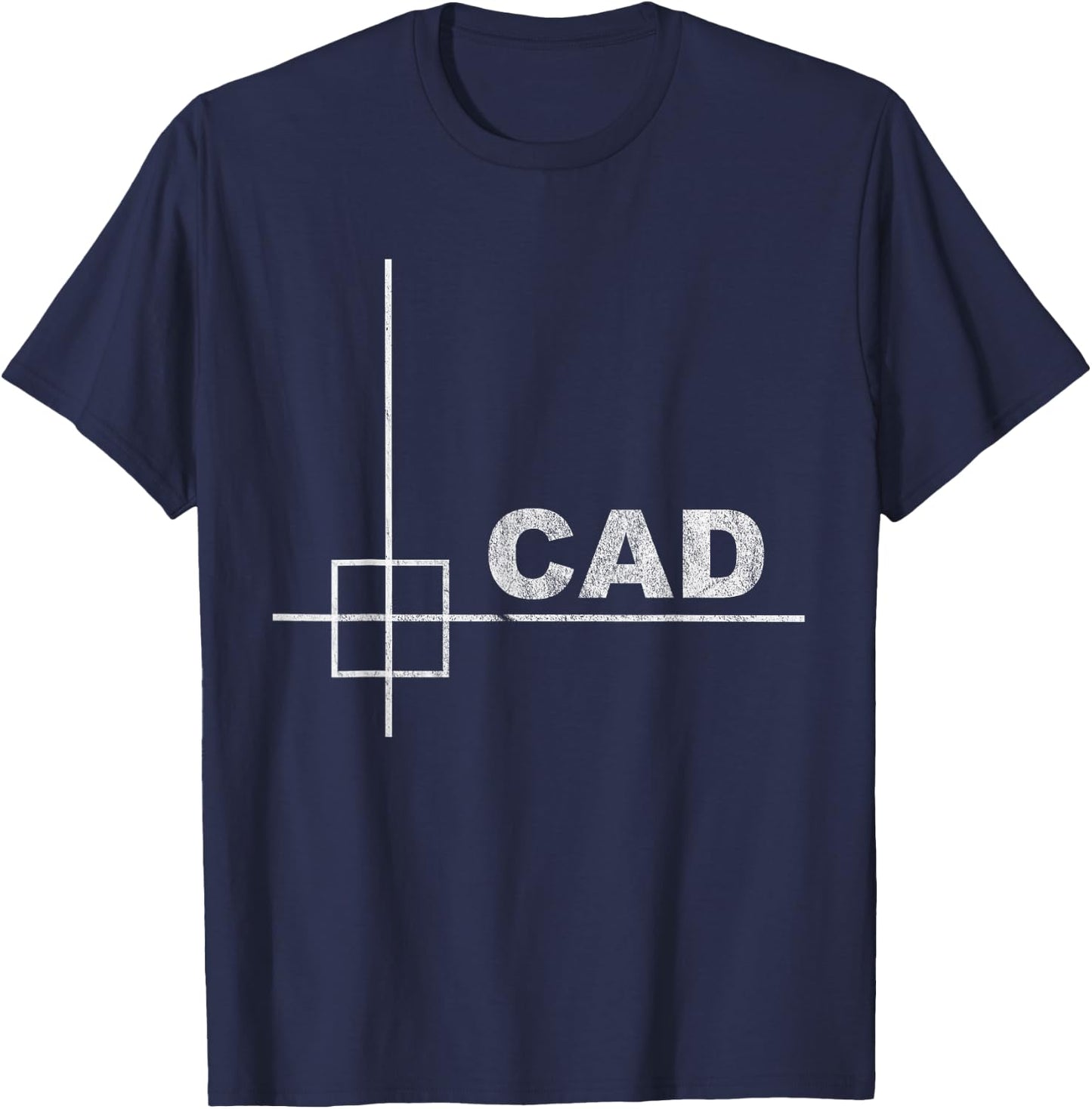 CAD Design - Minimalist Technical Look T-Shirt - T-Shirt | Navy