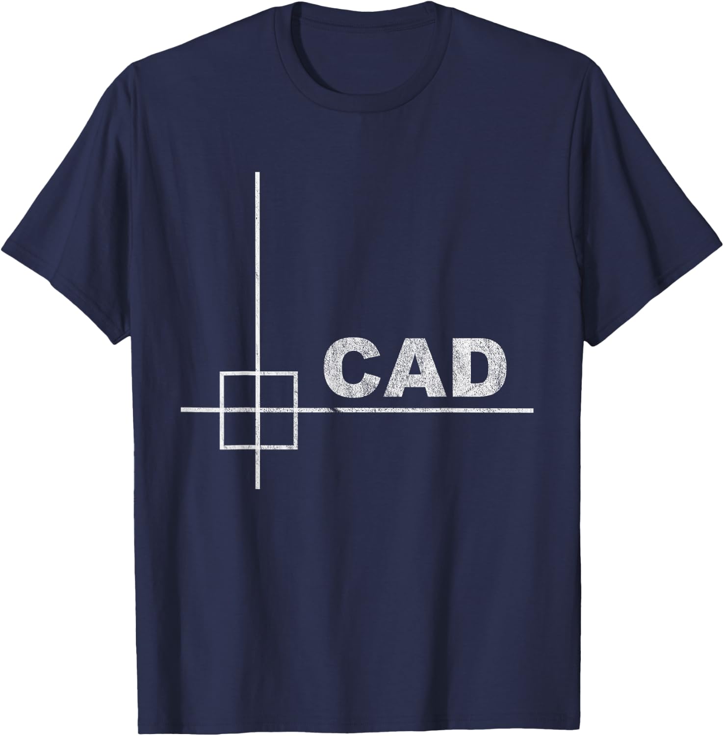 CAD Design - Minimalist Technical Look T-Shirt - T-Shirt | Navy