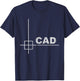 CAD Design - Minimalist Technical Look T-Shirt - T-Shirt | Navy