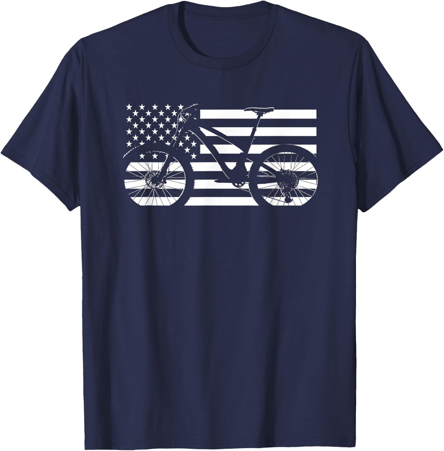 American MTB Mountain Bike T-Shirt - T-Shirt | Navy