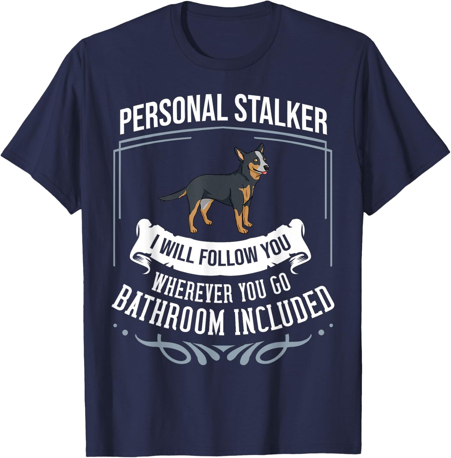 Australian Cattle Dog Heeler Puppies Owner Lover T-Shirt - T-Shirt | Navy
