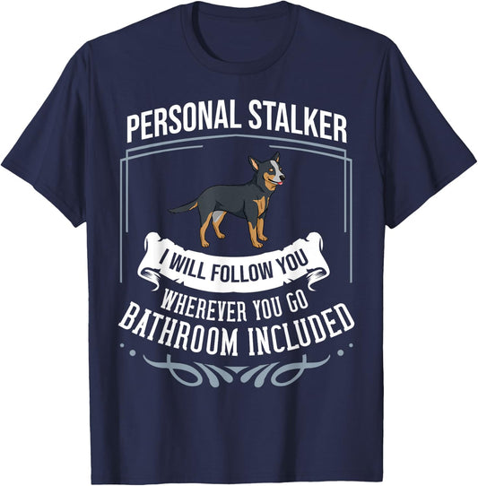 Australian Cattle Dog Heeler Puppies Owner Lover T-Shirt - T-Shirt | Navy