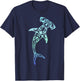 Hawaii Polynesian Tribal Hammerhead Shark Aloha State T-Shirt - T-Shirt | Navy