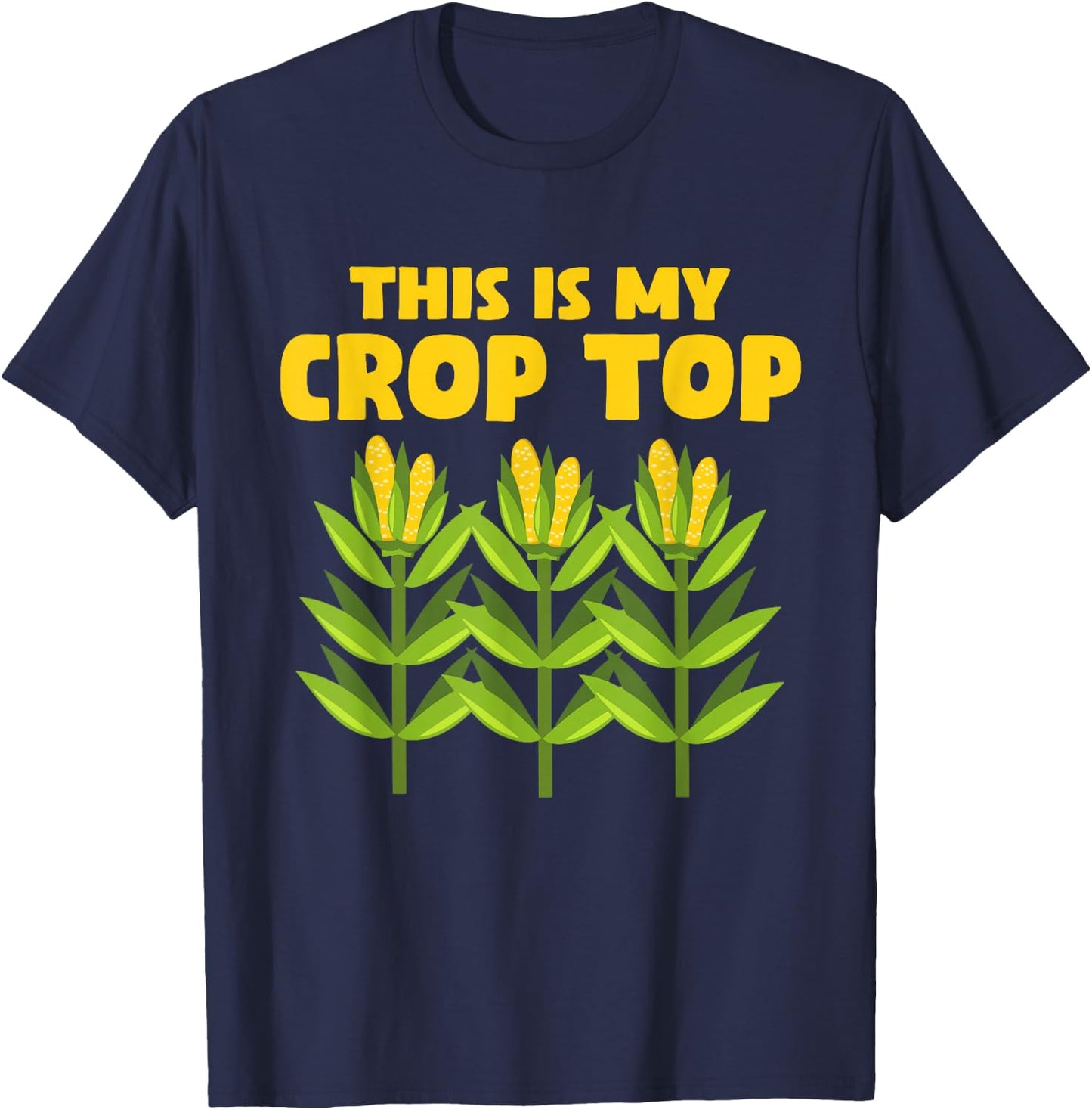 Funny Crop Farming Corn Corn Cob T-Shirt - T-Shirt | Navy