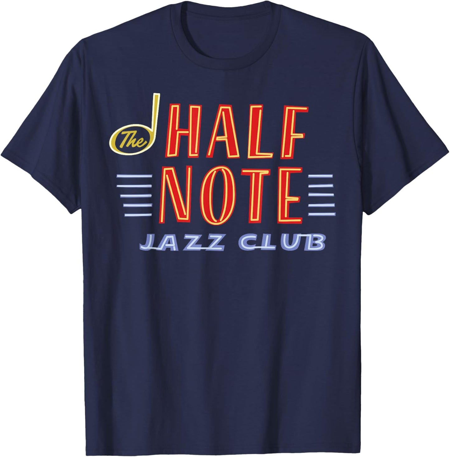 Disney Pixar Soul The Half Note Jazz Club Flat Logo T-Shirt - T-Shirt | Navy