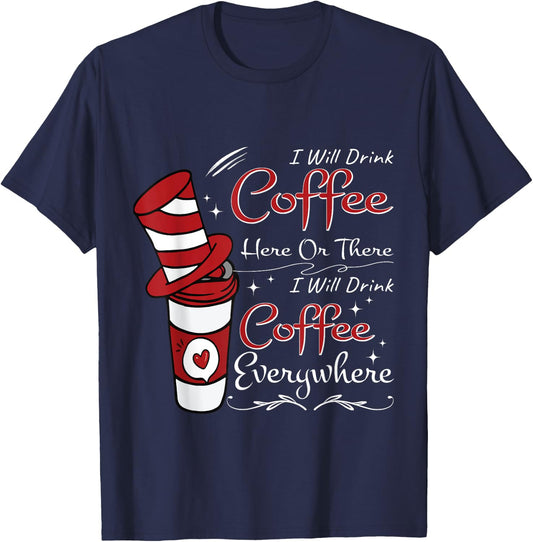 Coffee Lover Educator - Humor & funny teacher teaching Men Women Kids T-Shirt - T-Shirt | Navy