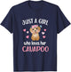Just A Girl Who Loves Her Cavapoo Mom Cavoodle T-Shirt - T-Shirt | Navy