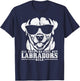 Labrador All Dogs Are Cool Labradors Rule Funny Lab Dog T-Shirt - T-Shirt | Navy