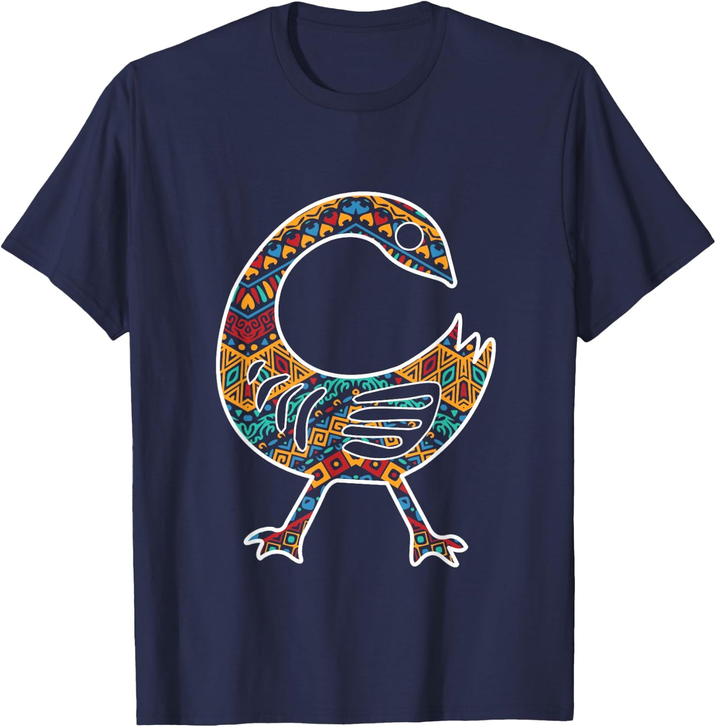 Sankofa Bird African Pride Symbol Akan Black History T-Shirt - T-Shirt | Navy