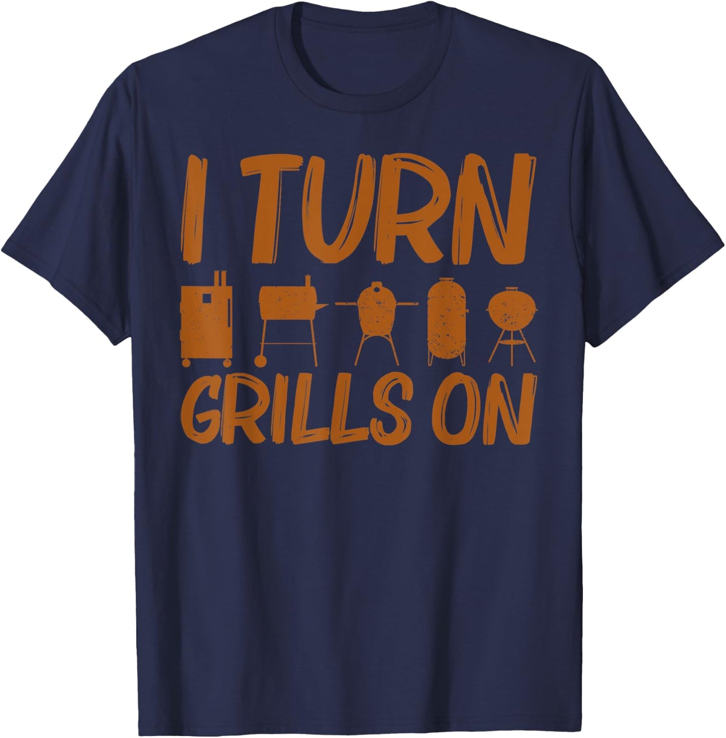 Funny Grill Gift Women Grilling BBQ Smoked Meat Fan T-Shirt - T-Shirt | Navy
