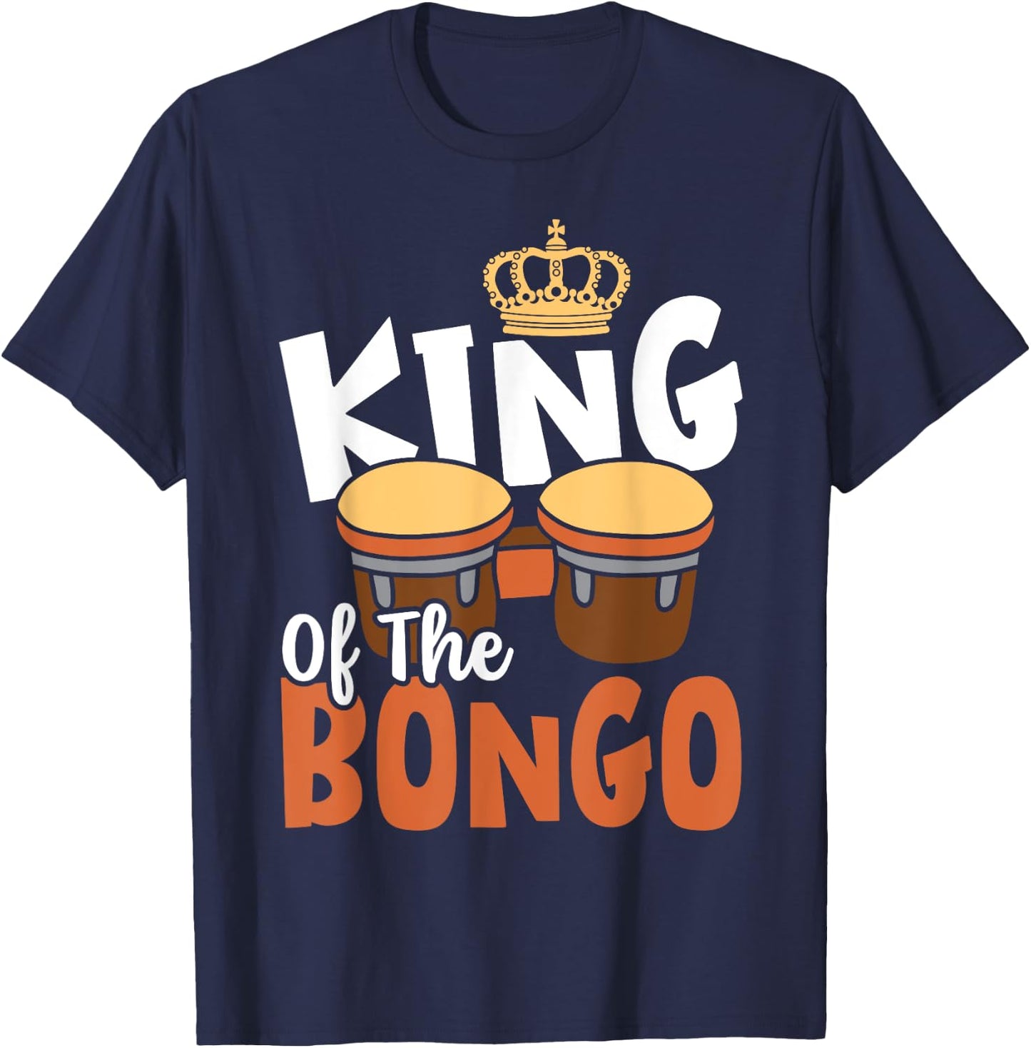 King Of The Bongo T-Shirt - T-Shirt | Navy