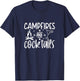 Campfires and Cocktails funny camper camping funny drinking T-Shirt - T-Shirt | Navy