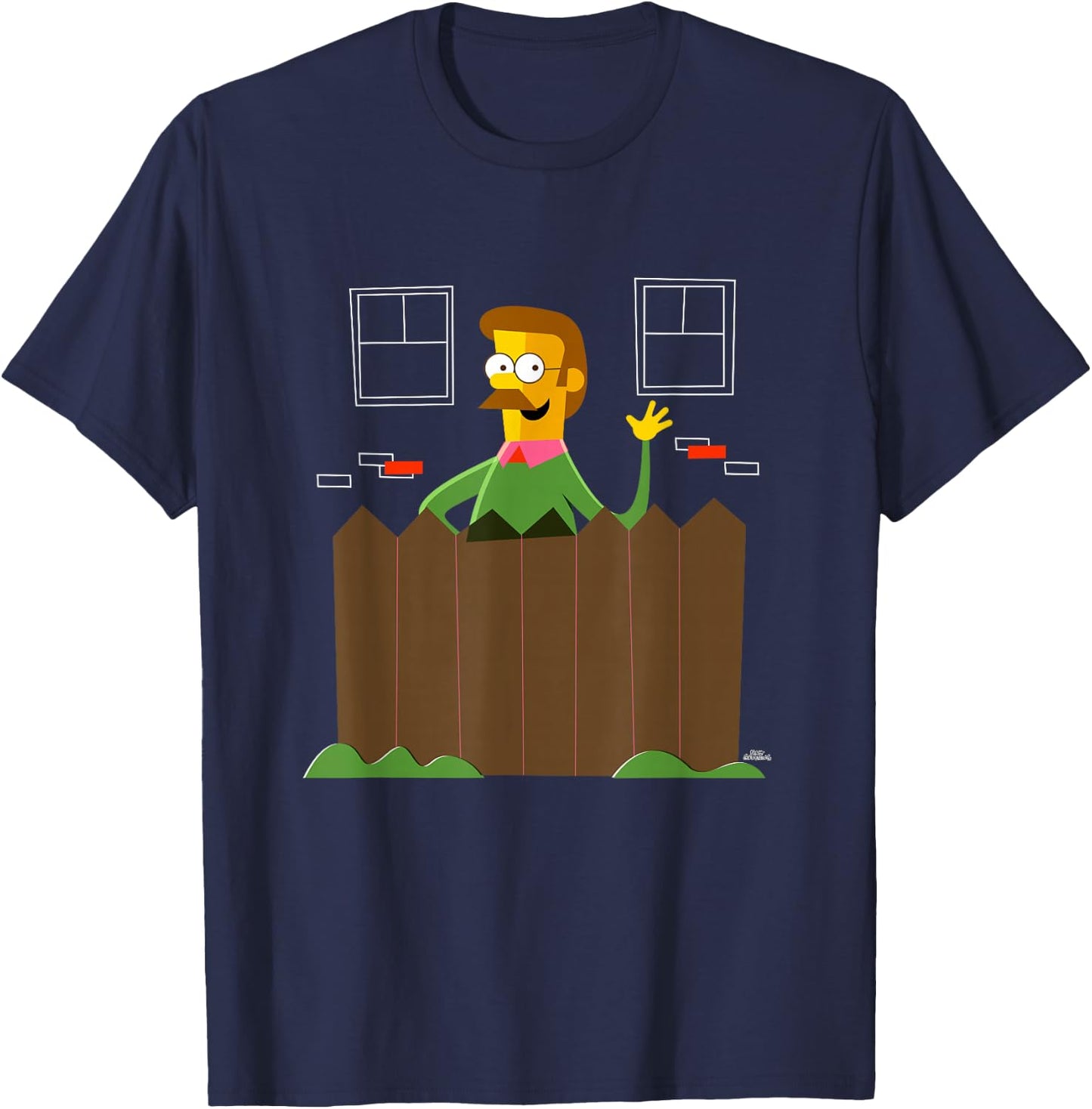 The Simpsons Ned Flanders T-Shirt - T-Shirt | Navy