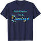 Not A Senior Queenager Women's Queen Gift T-Shirt - T-Shirt | Navy