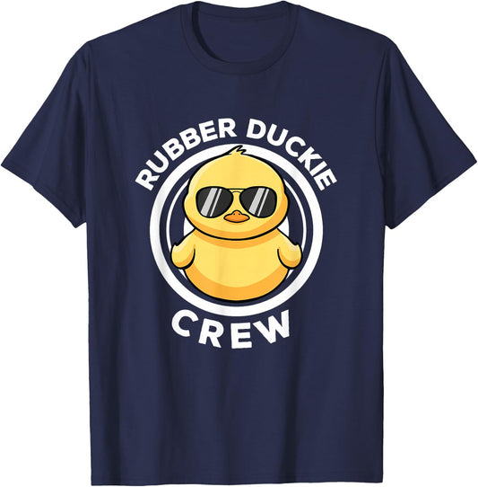 Rubber Duckie Crew I Love Ducks Lovers Funny Rubber Duck T-Shirt - T-Shirt | Navy