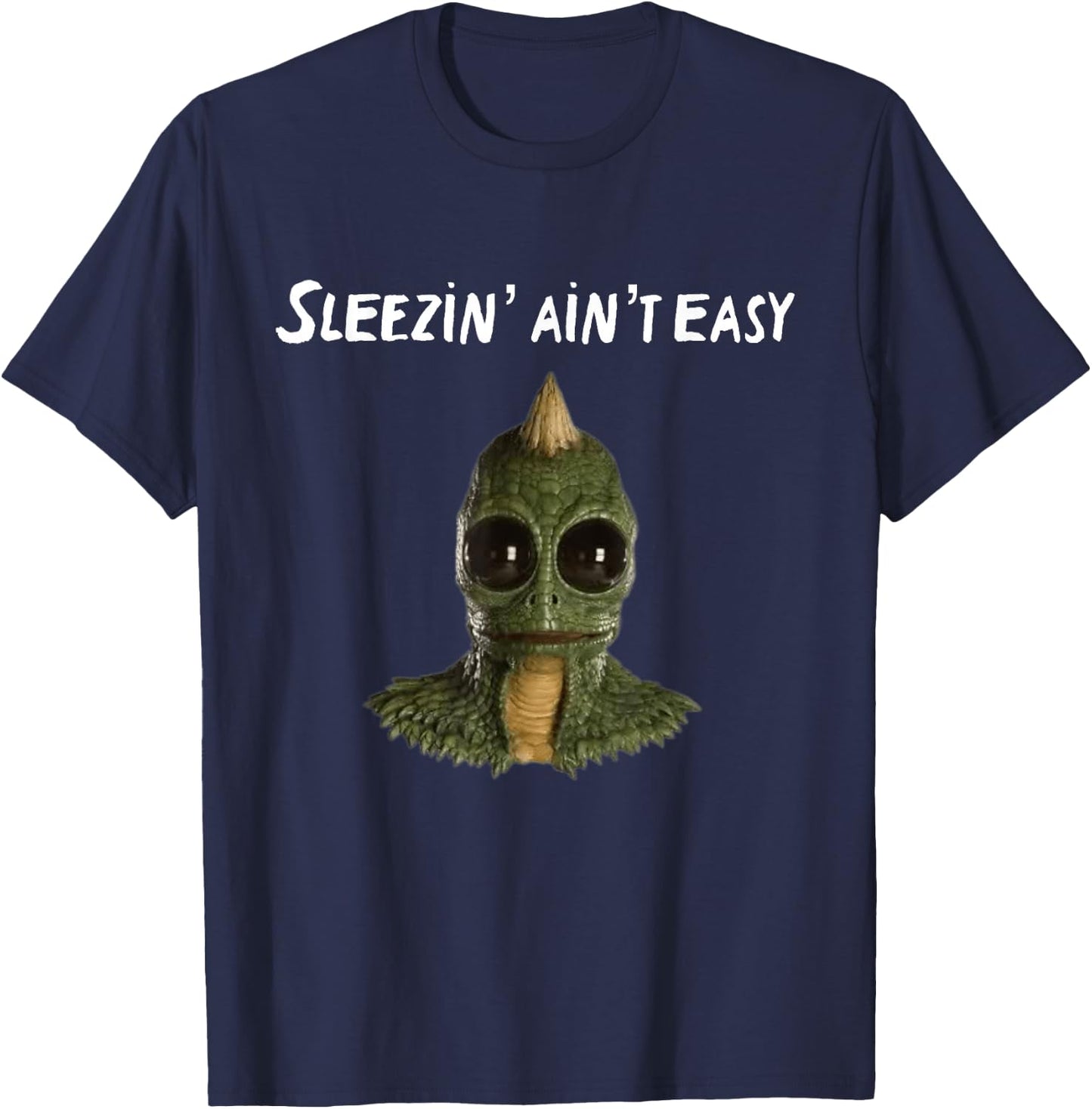 Sleezin Aint Easy Lost Land T-Shirt - T-Shirt | Navy