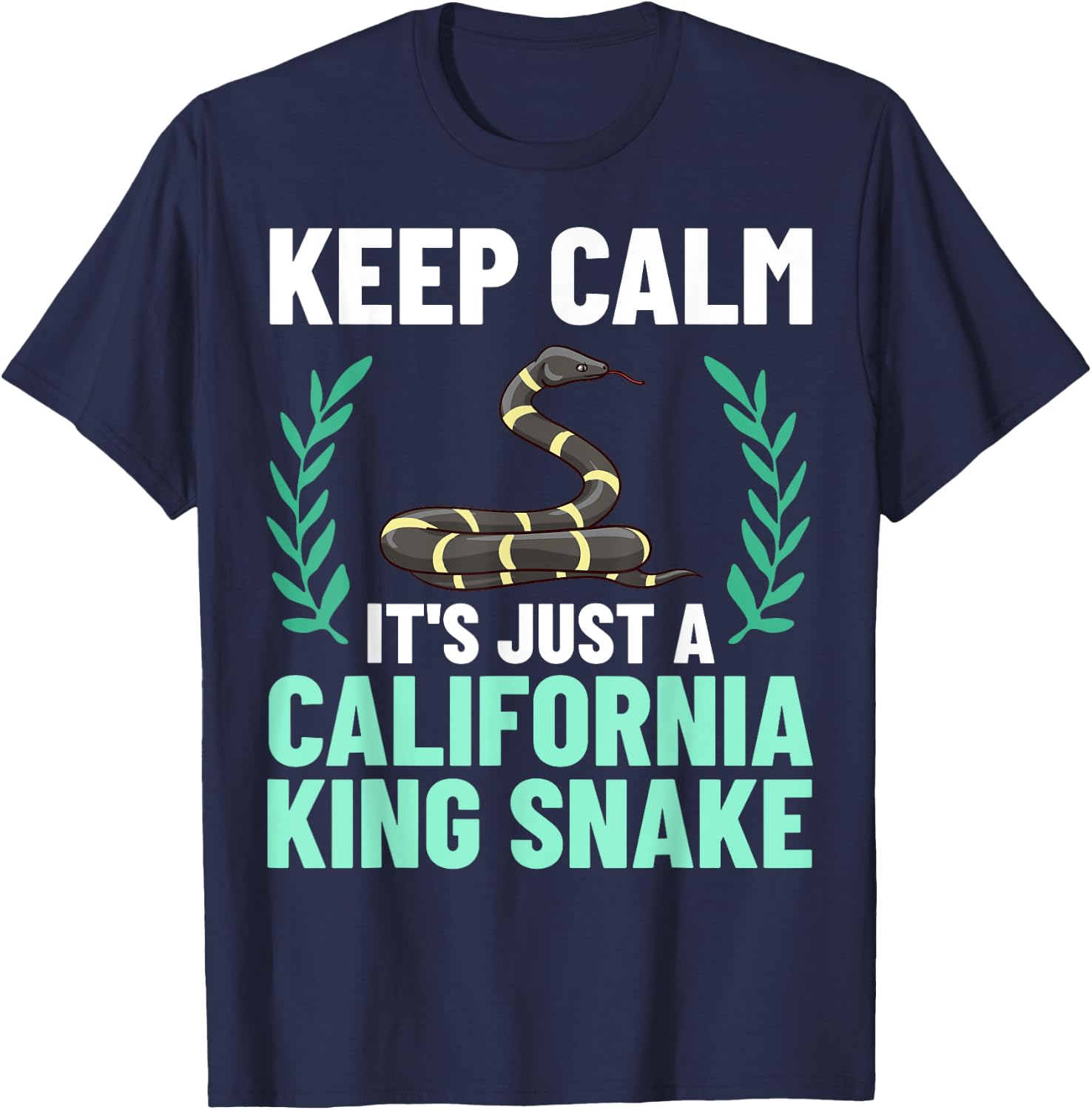 California King Snake High White Habitat T-Shirt - T-Shirt | Navy