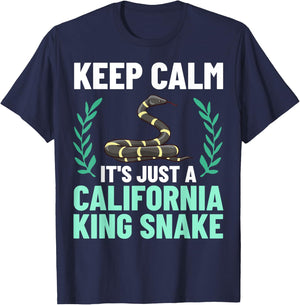 California King Snake High White Habitat T-Shirt - T-Shirt | Navy