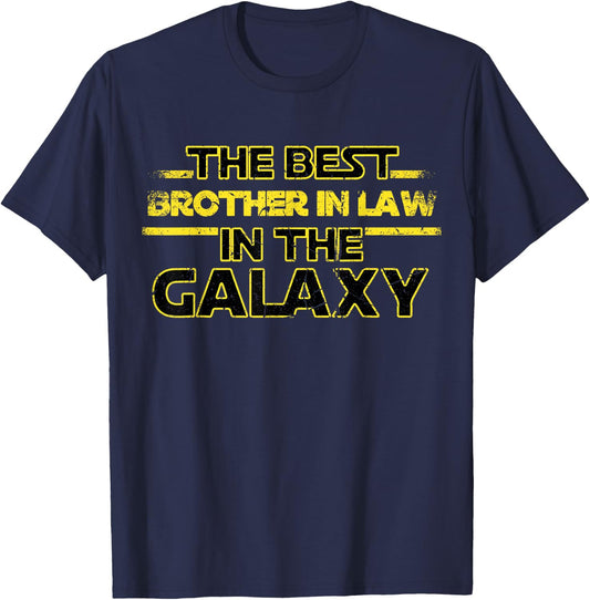 Best Brother in Law of the Galaxy Brother-In-Law Vintage T-Shirt - T-Shirt | Navy