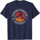 Australia Sunset Surfer and Seagull Surfer's Paradise T-Shirt - T-Shirt | Navy