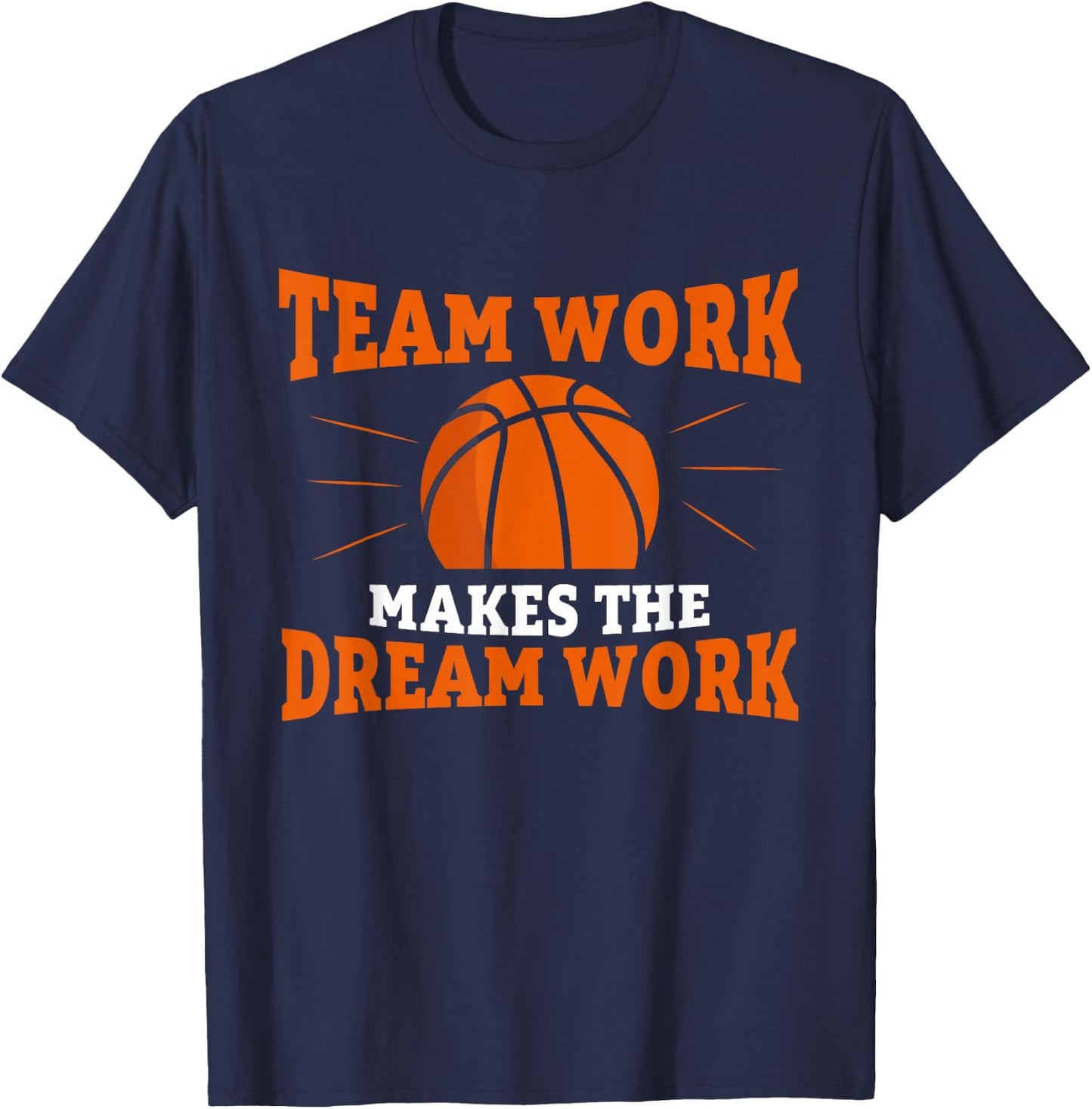Basketball Player Support Teamwork for a Basketball Coach T-Shirt - T-Shirt | Navy