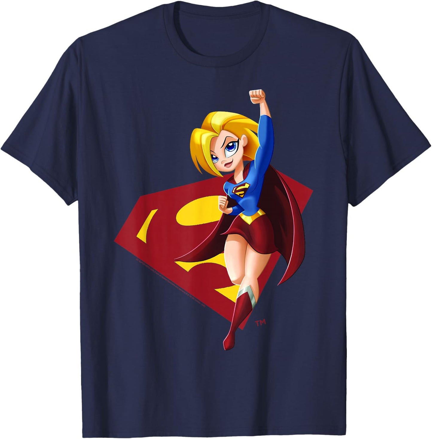 DC Comics Super Hero Girls Supergirl T-Shirt - T-Shirt | Navy
