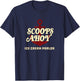 Stranger Things Scoops Ahoy Ice Cream Parlor Logo T-Shirt - T-Shirt | Navy