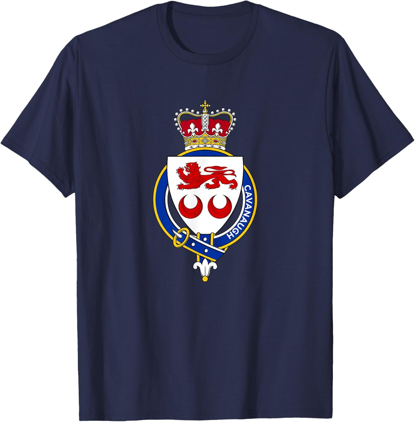 Cavanaugh Coat of Arms - Family Crest T-Shirt - T-Shirt | Navy